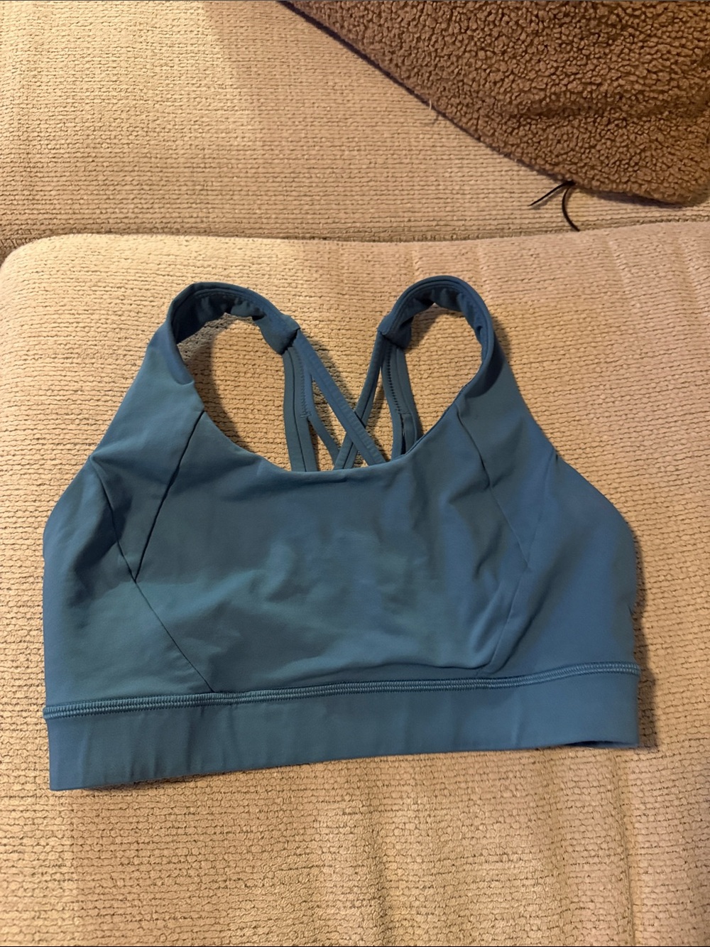 LuluLemon  Blue Strappy Sports Bra